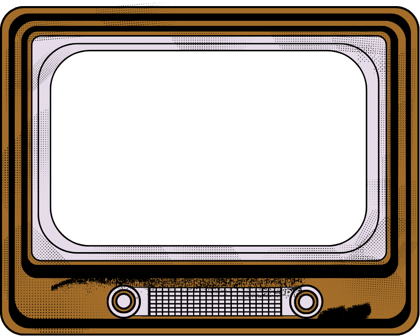 Televisor retro con Flick